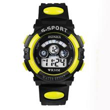 Trustworthy 2015 Hot Sale 1pcs Rain Waterproof Children Boy LED Digital Watch Alarm Date Mutifunction Sports