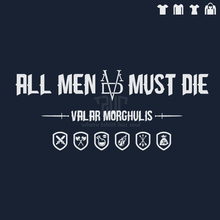 game of thrones original design all men must die men t-shirt 100% 180g ringspun cotton short sleeve straight cut free shipping