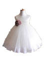 White Long Summer Dress Cotton Baby Girls Dress for Wedding Flowers Baby Girl Christening Gowns 0
