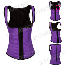 Sport Latex Waist Cincher Vest Gothic Sexy Underbust Steel Boned Corsets Plus Size Waist Training Corset Korsett For Women S-6XL