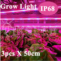 2015 New 3pcs 0 5m Led bar rigid strip DC12V grow light for aquarium tank growing