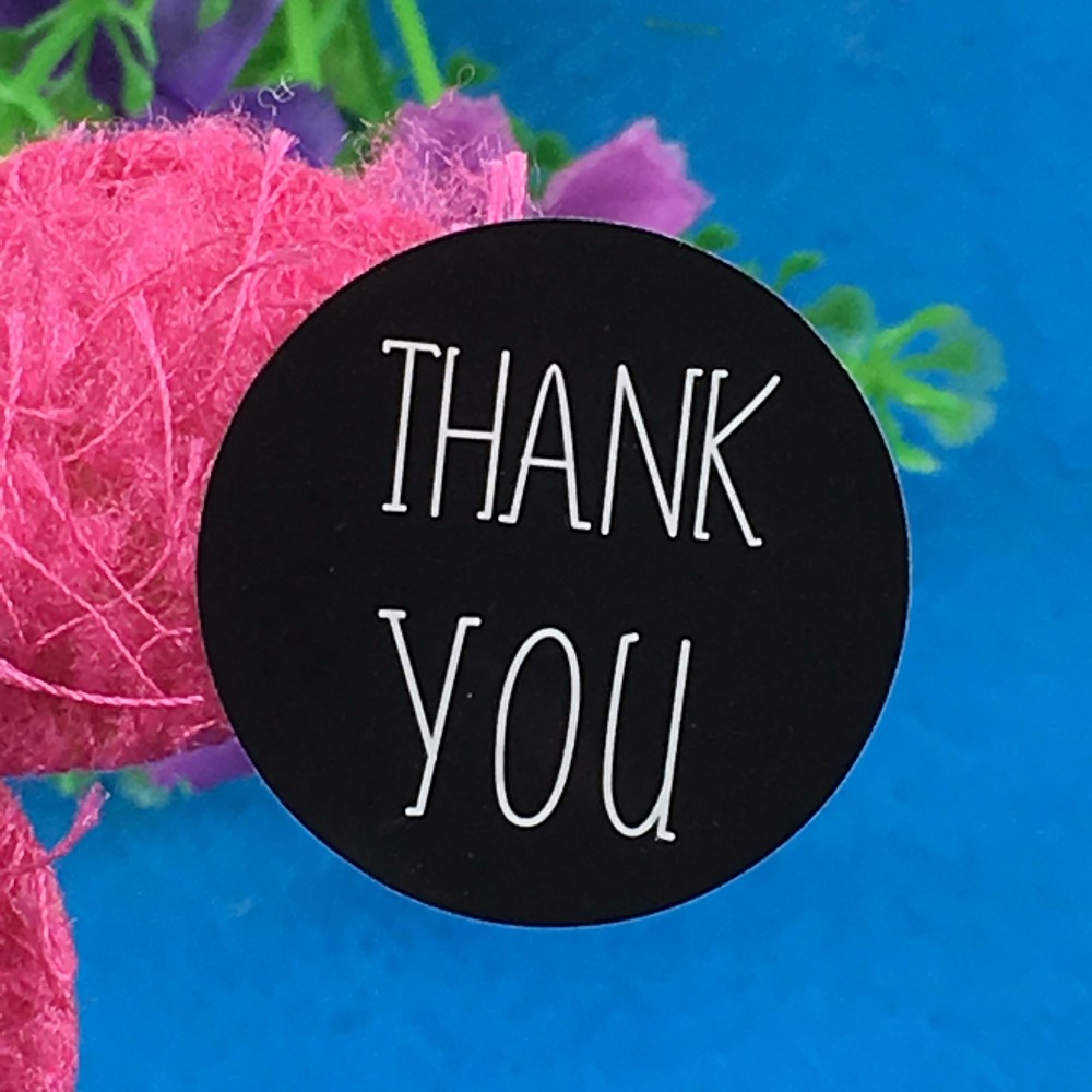 Thank You Sticker Embroidery Thank You Sticker Embroidery