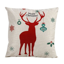 Happy home Pillow case personalized pillowcase Vintage Christmas Santa Claus Bed Home Decorate Pillow Case Pillow Shams
