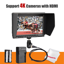 Feelworld FW-74K 7 Inch HD DSLR Monitor HDMI + Battery + Charger for Panasonic GH4 SONY A7S SONY FS7 4K UHD