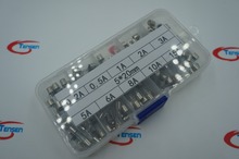 fast glass fuses kit fuse package insurance tube package 10 kind 5 20mm 0 2A 0
