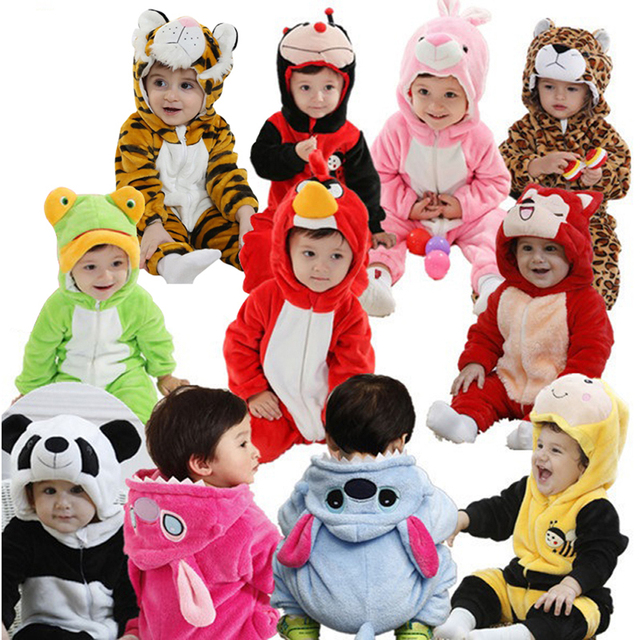 Infant Romper Baby Boys Girls Jumpsuit New born Bebe Clothing Hooded Toddler Baby Clothes Cute Animal Romper Baby Costumes