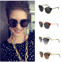 Unisex Cat Eye Sunglasses oculos de sol feminino Men/Women’s Fashion Vintage Metal Frame Round Glasses 2015 Hot Selling GS-0001