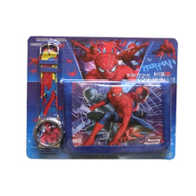 Cartoon Watches Spider Man Series Quartz Watch With Purse Lovely Red Great Gift For Kids BS88