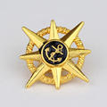2 Colors Vintage Navy Marine Rudder Anchor Brooches For Men Women Viking Jewelery Collares Erkek Kolye