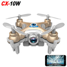 2016 Cheerson CX-10w CX10w 2.4G 4CH Mini Drone with Camera 0.3MP 6 Axis WIFI Control RC Quadcopter RTF Headless Mode vs GW008
