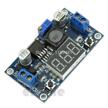 Free Shipping DC 4.0~40 to 1.3-37V LED Voltmeter Buck Step-down Power Converter Module LM2596