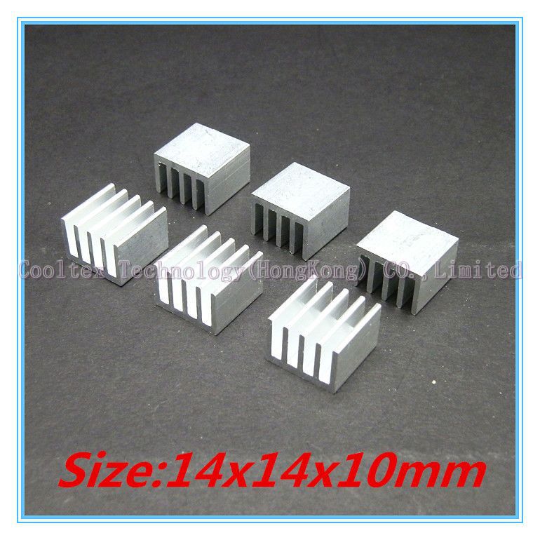 (30pcs/lot) 14x14x10mm Aluminum heatsink radiator heat sink High Quality