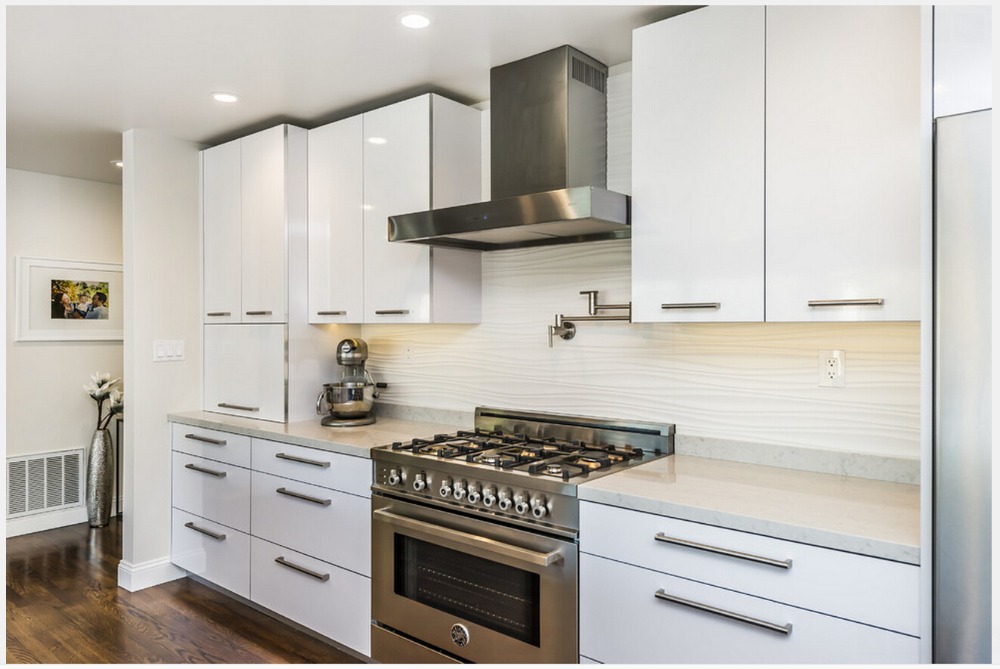 2015 modern kitchen furnitures high gloss white lacquer modular kitchen