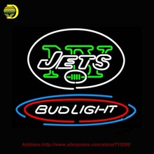 Bud Light N YY Jets Beer Light Neon Signs Beer Bar Pub Club Neon Gifts Neon Neon Light Signs Neon Light Available multiple 31×24
