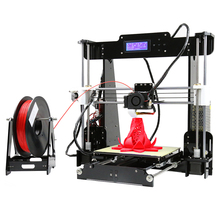 2016 Tabletop 3D Printer Lasted Reprap Prusa I3 Big Size 220*220*240 DIY 3D Printer kit with 2 rolls Filaments 8GB card/LCD Free