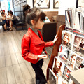 nova 2015 autumn winter fashion zipper faux leather kids jackets girls cool Locomotive style girls pu