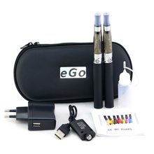 CE4 EGO electronic e cigarette vaporizer vape pen double starter kit e cigarette zipper leather case