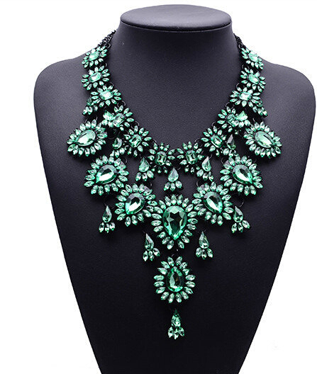2015 New Arrival Fashion Design Jewelry Big Brand Tassel Fashion Gem Good Quality Shourouk Jewelry 9625