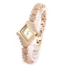 Hot Marketing New Fashion Women Crystal Quartz Rhombus Bracelet Bangle Wrist Watch J21