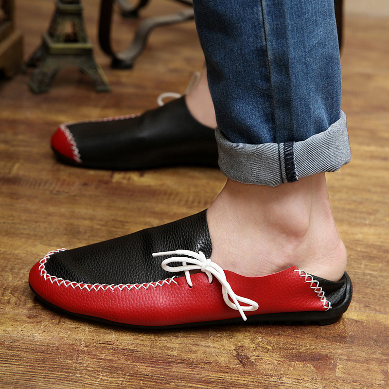 2015 summer autumn fashion men shoes casual breathable leather driving flats adult male loafers sneakers size