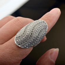 10356002 Top Fine Jewelry , Vintage Exaggerated Rhinestone Middle Or index Finger Rings, Rings For Women 8g
