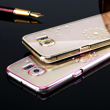 Top Sales! Luxury Clear Transparnet Dandelion Model phone cases for Samsung Galaxy S6 G9200 / S6 Edge phone back housing