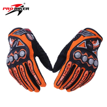 PRO-BIKER Men Motorcycle Racing Gloves Dirt Bike Cycling Gloves Motocross Off-Road Enduro Full Finger Riding Gloves Size: M L XL
