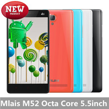 New Original Mlais M52 Red Note 5.5inch  MTK6752 Mobile Phone Octa Core Android 5.0 Lollipop Cellphone 13.0MP 16G ROM Smartphone