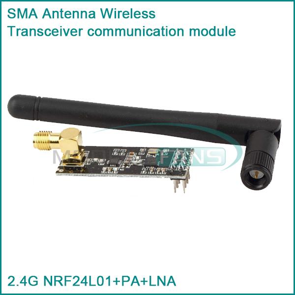 2PCS NRF24L01+PA+LNA SMA Antenna Wireless Transceiver communication module 2.4G