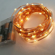 10M 33FT 100 led 3 AA Battery Powered Decoration LED Copper Wire Fairy String Lights Lamps