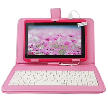 Keyboard Tablet Case cover for 7 inch tablet PC Universal Android Tablet Leather Flip Case Cover