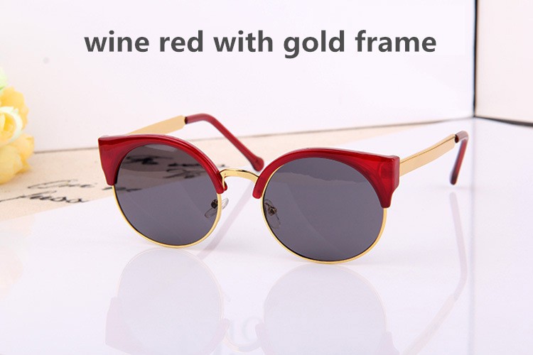 wine red with gold frame