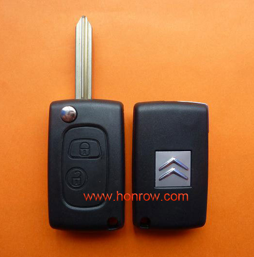 High qulity Citroen 2 button modified flip remote key blanks wholesale with SX9 Blade with free shipping
