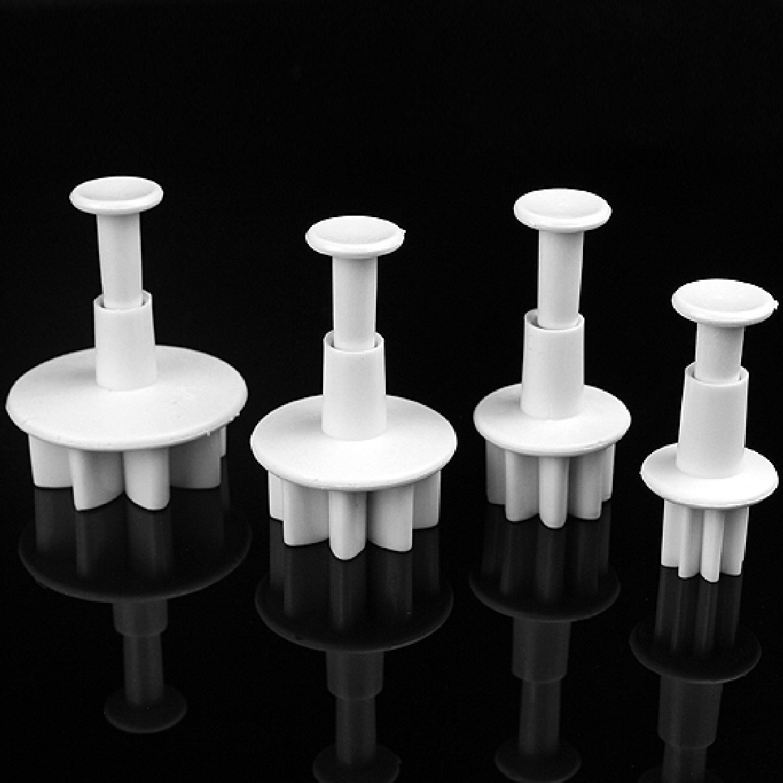 4pcs Set Sunflower Plunger Daisy Flower Cookie Cake Decorating