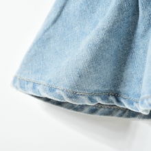 2016 spring summer brand style infant girl denim one piece dress kids sleeveless catimini children jeans