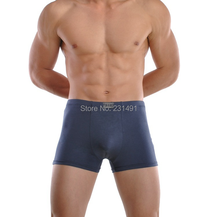 5pcs lot Mens Boxers Sexy Bamboo Plus Size Men Underwear Solid Male Shorts