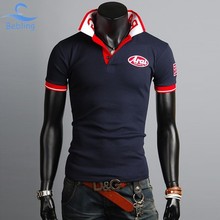Bebling 2015 penjualan olahraga laki laki katun polo shirt padat Kualitas atas manusia pakaian Lengan pendek