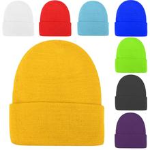 Beauty Women Unisex Warm Knit Hats Women Men Plain Winter Beanie Hats Winter Cap Slouchy Hat