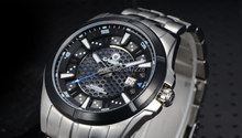 Casima nueva serie de energía de la luz solar energía impermeable luminosa sapphire hombres de relojes mecánicos