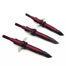 3pcs lot RJ020 new brand archery buffalo hunting arrow head tip 2 expandable blades 100grain 2