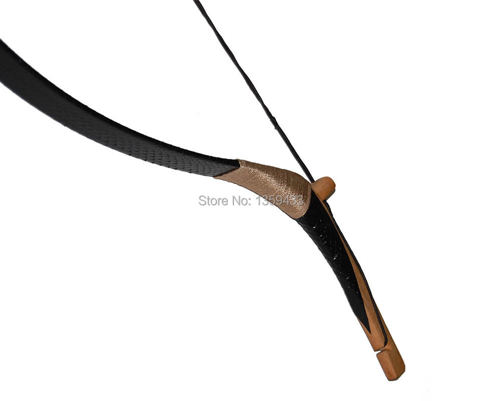 a super quality fully DIY archery adult shooting recurve bow 45lbs with true black snakeskin 57