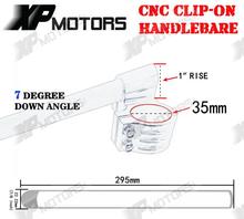 New CNC 1 Riser Clip On Higher Clipons Handlebar Universal Fit 35mm Forks Fits For CAFE