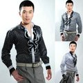 2016 Male costume shirt paillette male costume formal dress clothesThe singer s clothing S 3XL
