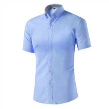Brand New Short Sleeve Men Shirts Casual Hot Solid Male Shirts M-4XL Factory Direct Sale Wholesale 2016 Summer Big Promotion