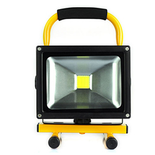 LED Rechargeable Floodlight 20W Cordless Rechargeable LED Flood Light Portable LED Work Light Lamp Weather Resistant