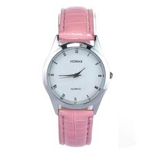 2016 New Fashion Classic Lady Womens Girl Unisex Leather Quartz Wrist Watch Fit For Students Girls Boys As Gift RU