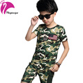 New Design Boys Clothes Set 2016 Summer Cotton Cool Camouflage Children s Clothing Fashion Shirts Casual