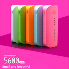 Power Bank 5600mAh USB External Mobile Backup Powers Battery for iPhone iPod iPad mobile Phone Universal Charger