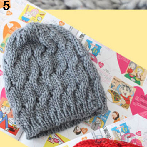 Women s Winter Knit Crochet Knitting Wool Braided Baggy Beanie Ski Hat Cap 1QEX 4NQA