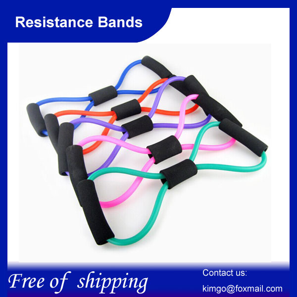 2pcs lot Fitness Resistance Bands Exercise Tubes Practical Elastic Training Rope Yoga Pull Rope Pilates Workout